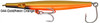 Super Strike Super "N" Fish 6 inch 2 3/8oz Sinking Needlefish surf plug with black eyes, treble hooks, and through-wire construction for striped bass fishing Gold Neon Orange