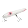 Stan Gibbs Lures Pro Series Pencil Popper 6 inch 1.5 oz wooden topwater surf plug White