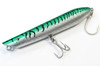 Canal Tackle® 6" 5oz Canal Bullet Surf Pencil Popper Sinking Lure Green Mackerel
