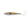 Hogy 3.5 inch 2 oz Peanut Bunker Heavy Minnow metal jig with holographic finish and VMC in-line hook