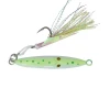 Hogy Lures 6.5 oz 5-inch Squinnow metal casting and vertical jigging lure with dual-taper belly and teaser assist hook Green Mackerel