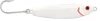Luhr-Jensen Crippled Herring casting spoon, 1/2 oz metal jig lure shown against a clean background Pearl White