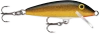 Rapala Original Floating F05 lure 2 inch 1/16 oz balsa wood hard bait - Canal Bait and Tackle Gold