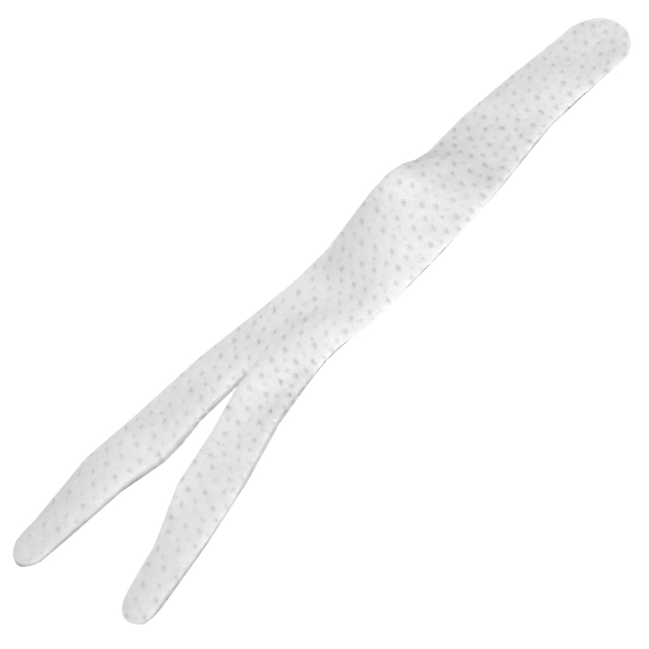 Uncle Josh Pork Rinds Fork Split Tail Sea Strip White 7" (3 Tails) 57SW