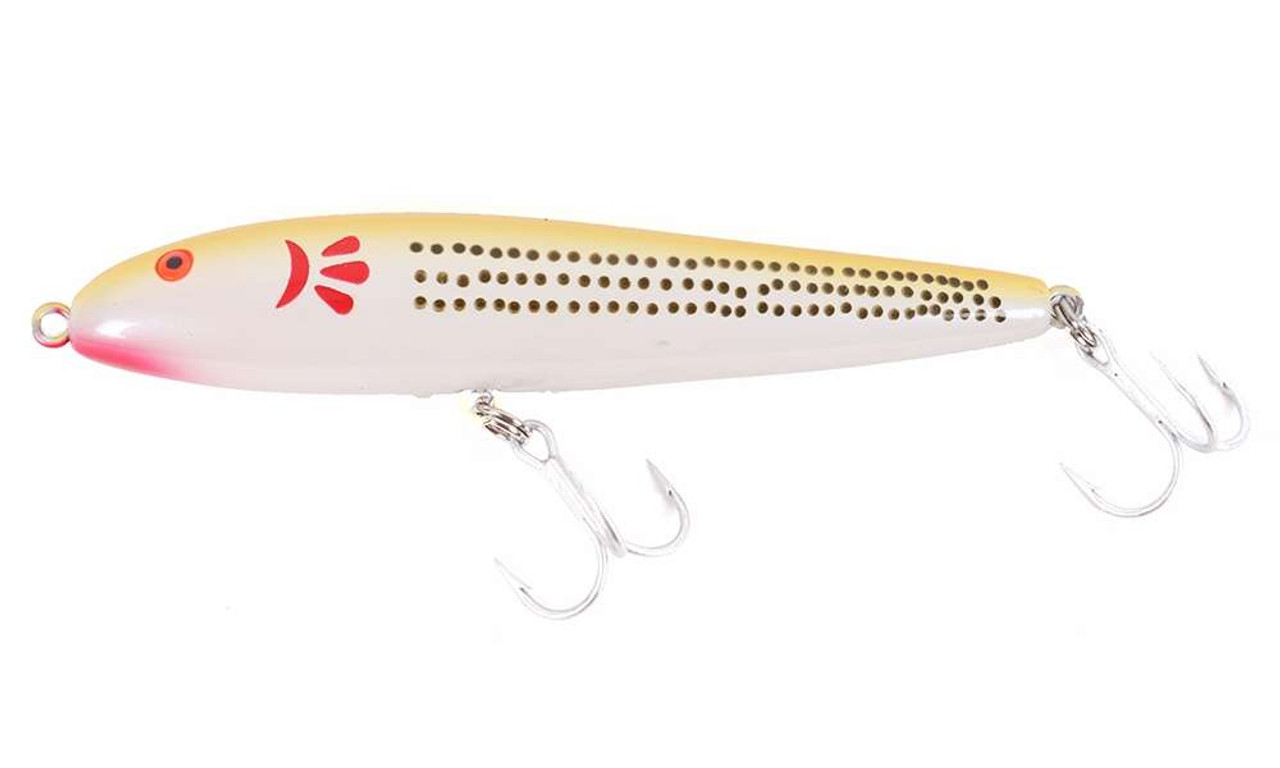 Rebel Jumpin Minnow Yellow Chicken Scratch 4.5 3/4oz T20PYRG - Canal Bait  and Tackle