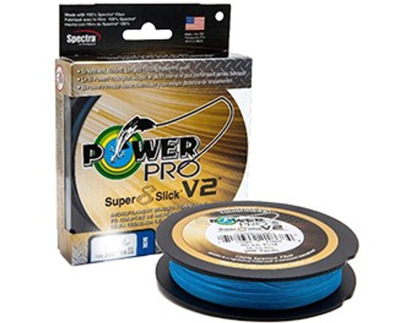 Power Pro Super Slick Braided Line 300yds 20lb Blue