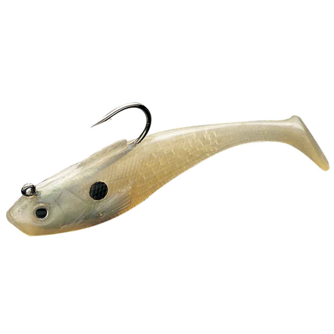 Tsunami Heavy Shad 4 Inch 1.25oz Pearl White (3 Shads) - Canal