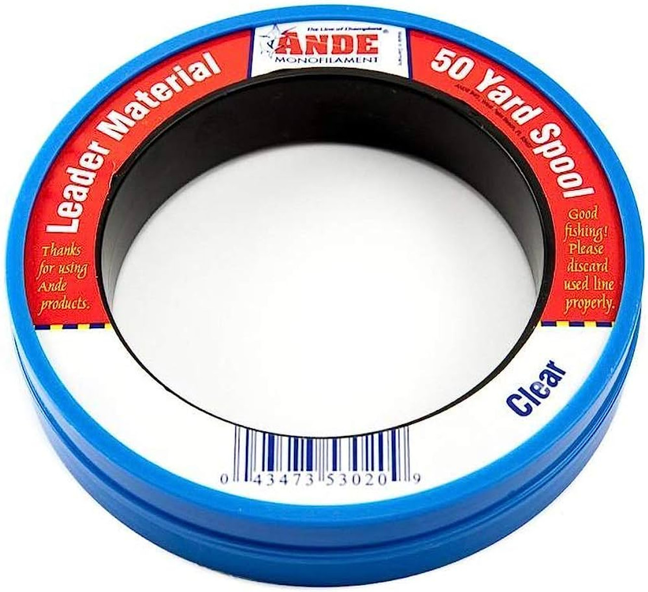 Ande Monofilament 50 Yard Spool Clear 50 Pound Test