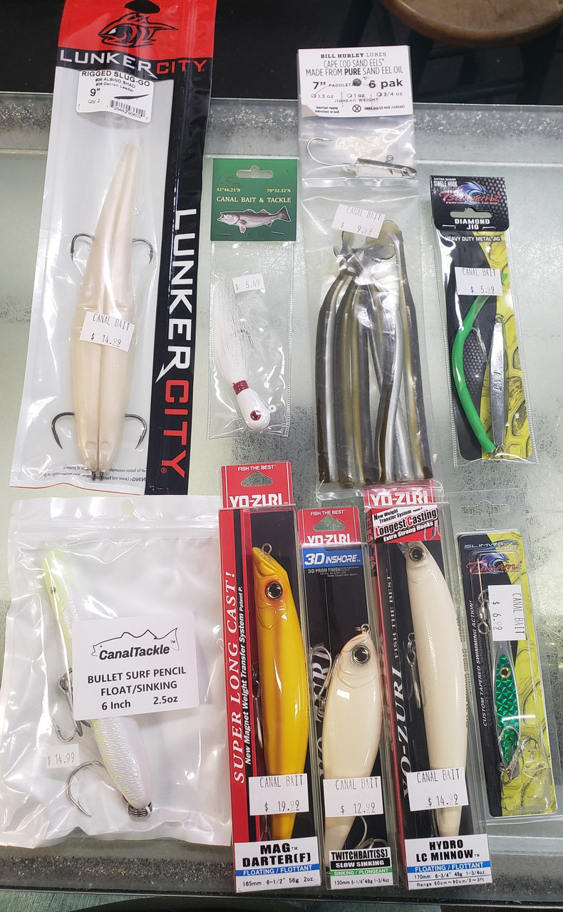 Best Surf Fishing Surfcasting Cheat Sheet Striped Bass Lure Package Set -  Canal Bait and Tackle