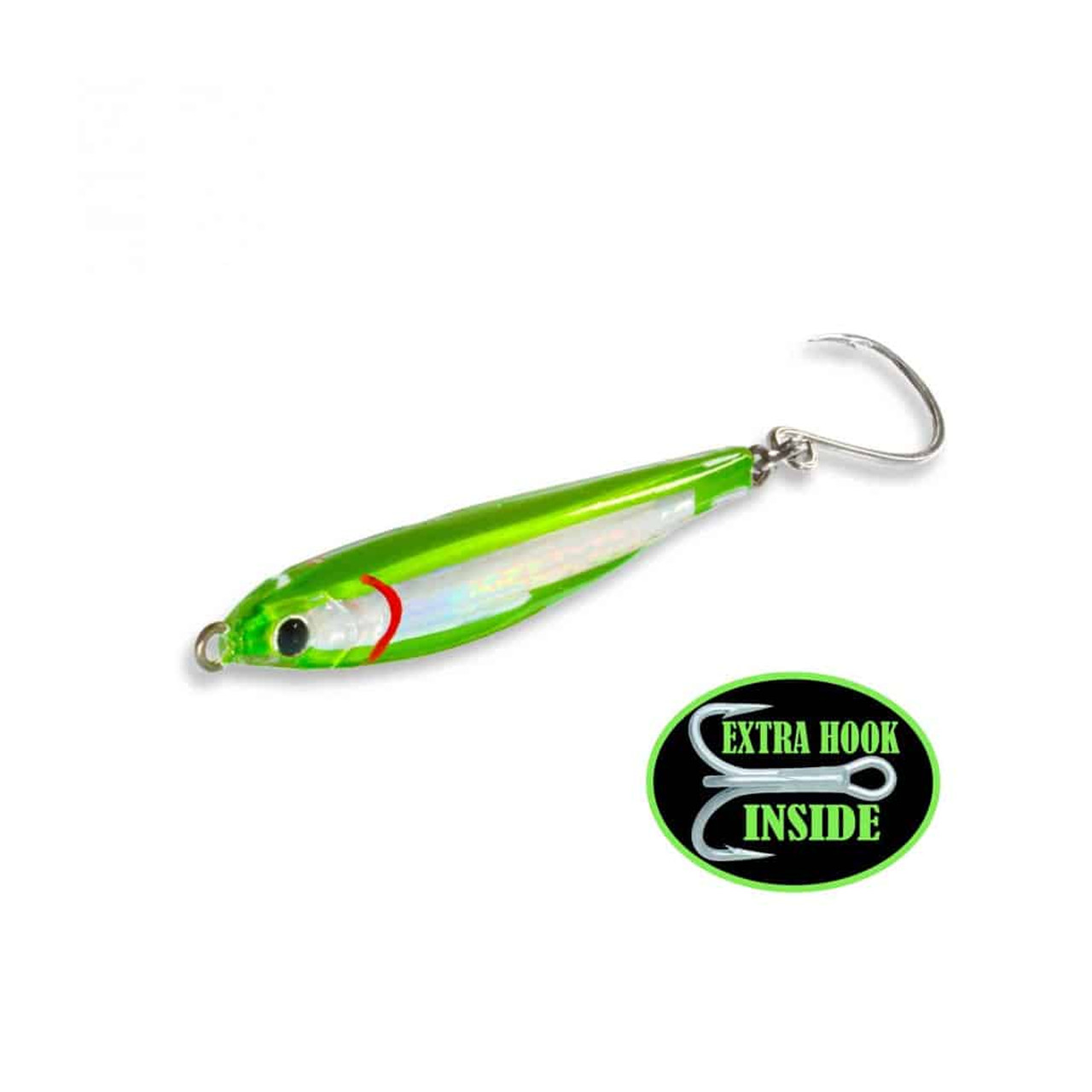 Fat Cow Lures Fat Minnow Epoxy Resin Jig 2.5 Inch 1 Ounce Green