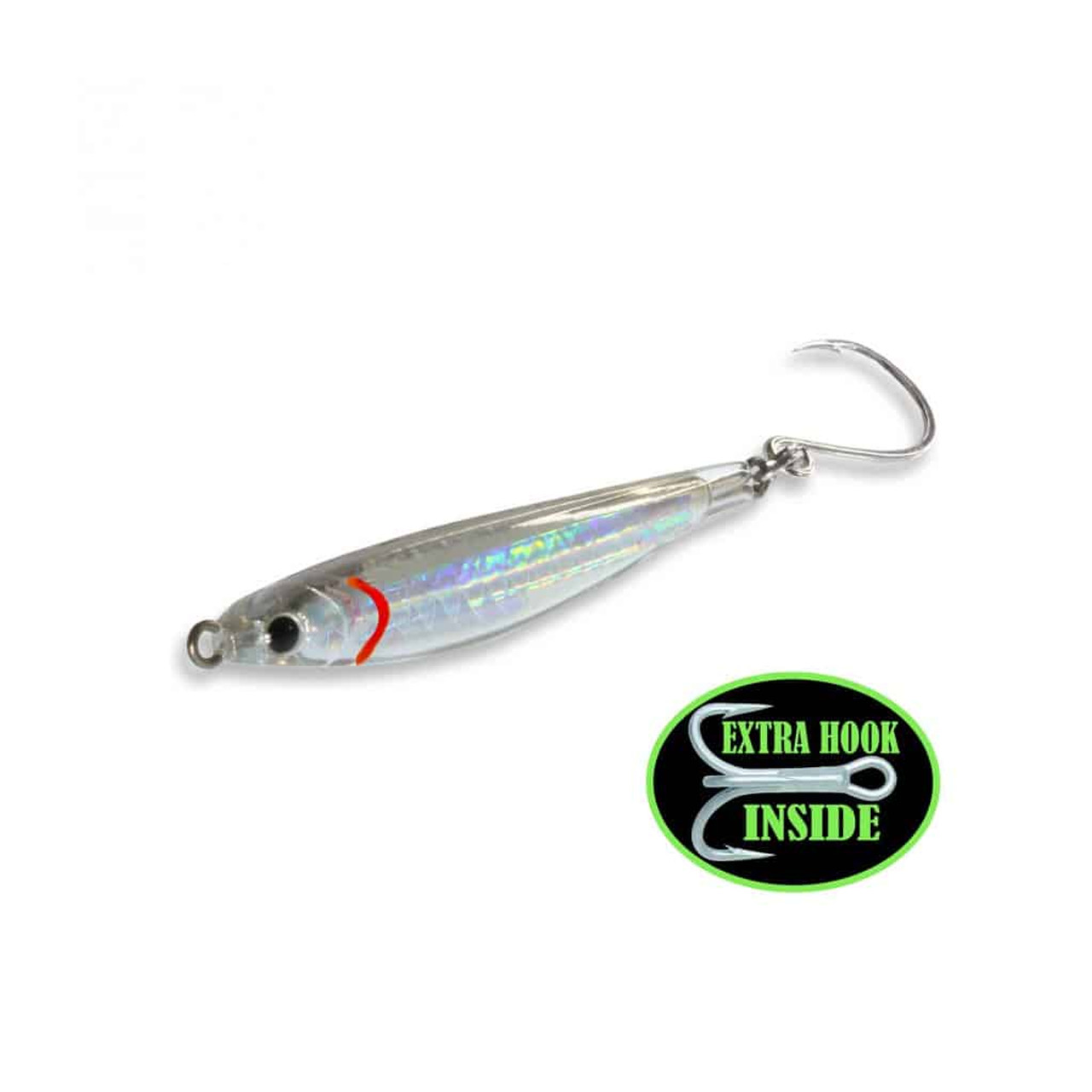 Fat Cow Lures Fat Minnow Epoxy Resin Jig 2.5 Inch 1 Ounce Chrome Silver