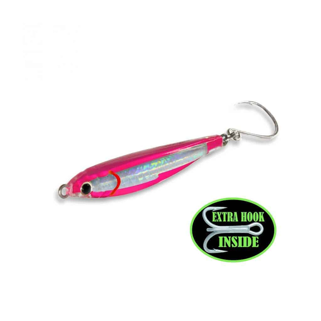 Fat Cow Lures Fat Minnow Epoxy Resin Jig 3.5 Inch 2 Ounce Pink