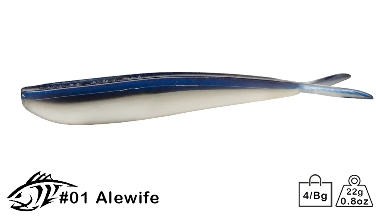 Lunker City Fin-S Fish Alewife 7" 5 Tails