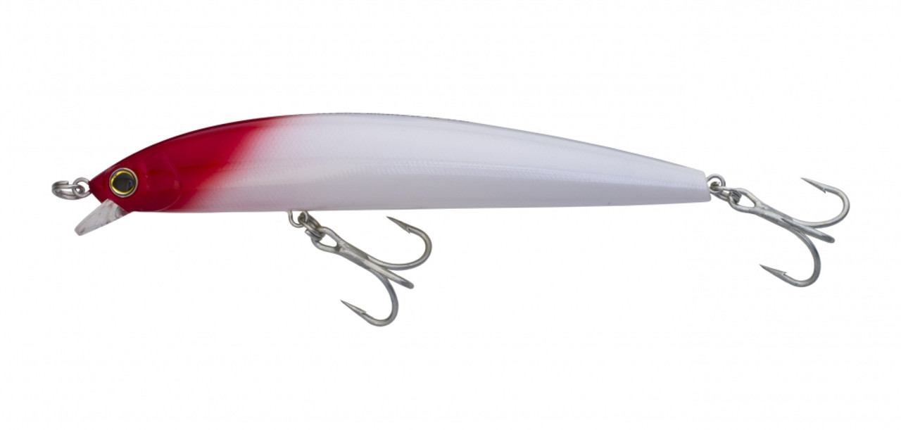 Yozuri Lures Hydro Minnow LC 6.75 Inch 1.75oz Pearl Red Head