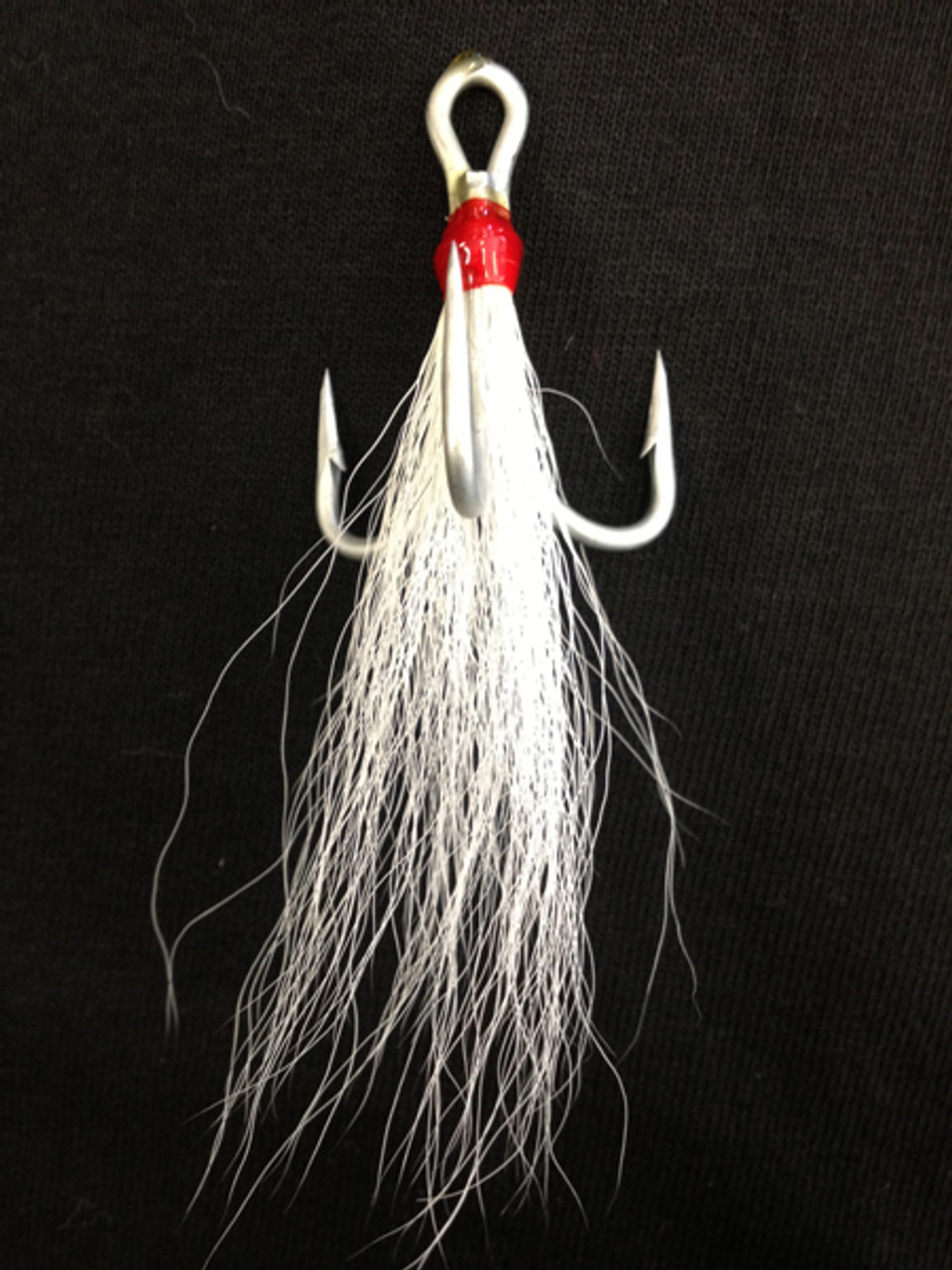 VMC Treble Bucktail White Hook 3/0 (3 Inch Length)