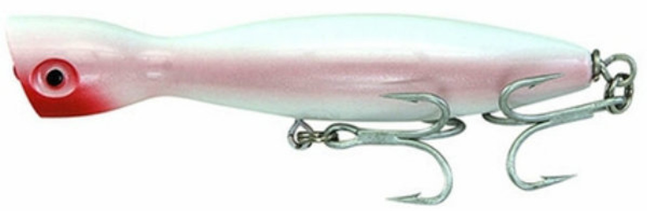 Super Strike Lures Little Neck Popper White Floating 4.25" 1oz