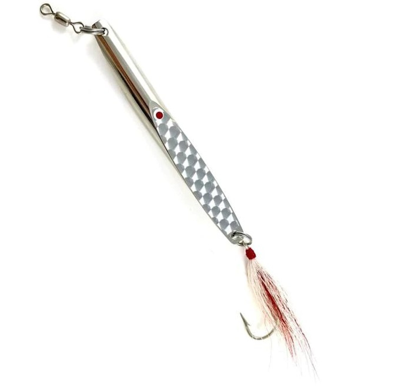 Deadly Dick Lure #3 Long Casting Silver 1.75oz Bucktail Siwash