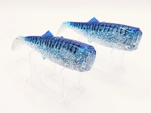 Canal Tackle® Canal Shad Replacement Tail 6" Blue Mack (5oz Shad Size) 2 Tails