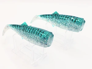 Canal Tackle® Canal Shad Replacement Tail 6" Green Mack (5oz Shad Size) 2 Tails