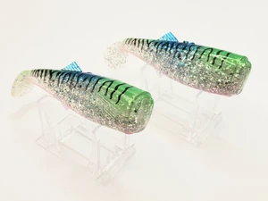 Canal Tackle® Canal Shad Replacement Tail 6" Wacky Mack (5oz Shad Size) 2 Tails