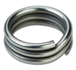 Wolverine Split rings Size 8 Stainless Steel 280lb Test (10 Pack)