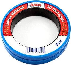 Clear 50-yard wrist spool of Ande premium monofilament fishing leader material