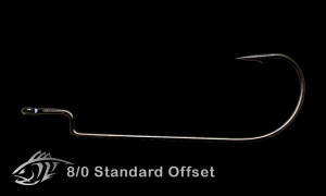 Lunker City Standard Offset Hooks 8/0 Hook (5 Hooks)