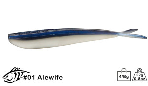 Lunker City Fin-S Fish Alewife 7" 5 Tails