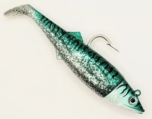 Canal Tackle® Canal Shad Fishing Lure Sinking Jig 5" 2oz Green Mack