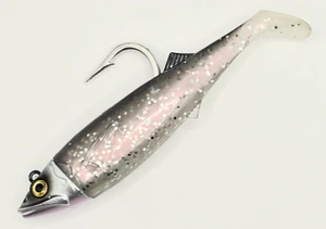 Canal Tackle® Canal Shad Fishing Lure Sinking Jig 4" 1oz Silver Herring