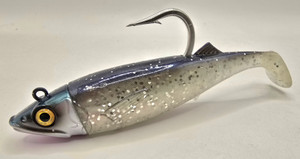 Canal Tackle® Canal Shad Fishing Lure Sinking Jig 5.5" 3.5oz Silver Herring
