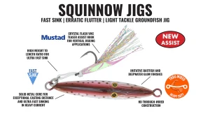 Hogy Lures Squinnow Jig 4.5 Inch 4.5 Ounce Pink Squid