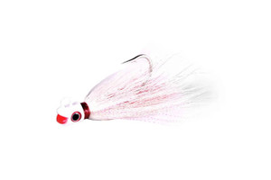 S&S Bucktail Jig Smiling Bill White 3/4 Ounce