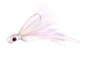 S&S Bucktail Jig Rockhopper White 1 Ounce