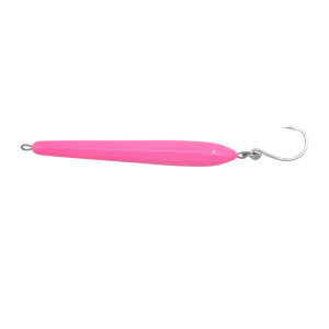 Hogy 6-Inch 2.5oz Surface Eraser Lure with Pre-Rigged VMC Inline Single Hook Bubblegum PInk