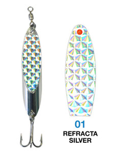 Deadly Dick Lure Standard Casting 1oz Silver Refracta