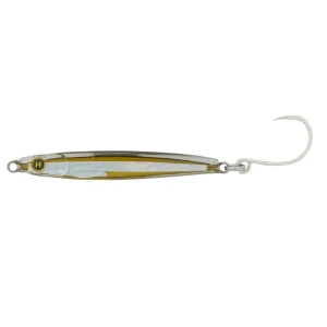Hogy Epoxy Jig 3 inch 5/8 oz saltwater casting lure with VMC inline single hook Anchovy