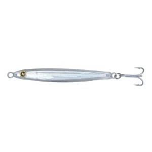 Hogy Epoxy Jig 4 inch 1.25 oz saltwater casting lure with strong treble hook Silver Side