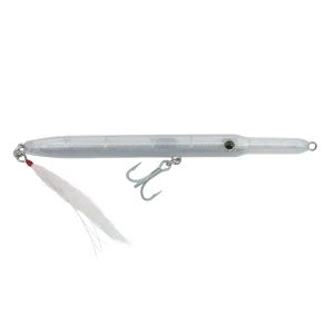 Hogy Lures Charter Grade Perfect Needlefish 7 inch 3oz fishing lure in translucent finish White