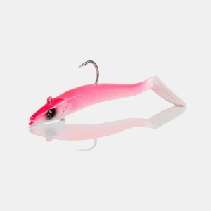 Savage Gear Sandeel 4" Soft Plastic Paddle Tail Jig Lure - 4/5oz (SEJ125) Pink White