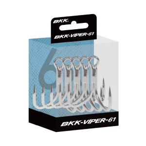 BKK Viper 61 Saltwater Treble Hooks 6X Strong Heavy-Duty Saltwater Lure Replacement Hooks