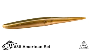 Lunker City 9 Inch Slug-Go Stickbait Soft Lure (3 Count) – Bass & Saltwater Jerkbait American eel