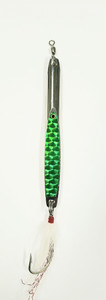 Deadly Dick Lure #3 Long Casting Green 1.75oz Bucktail Siwash