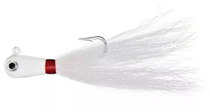 Canal Tackle Sinking Bucktail Jig Lure in White