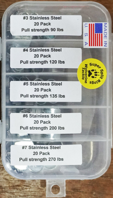 Spro Stainless Split Rings, Pack of 8 (Size 4), Terminal Tackle -   Canada