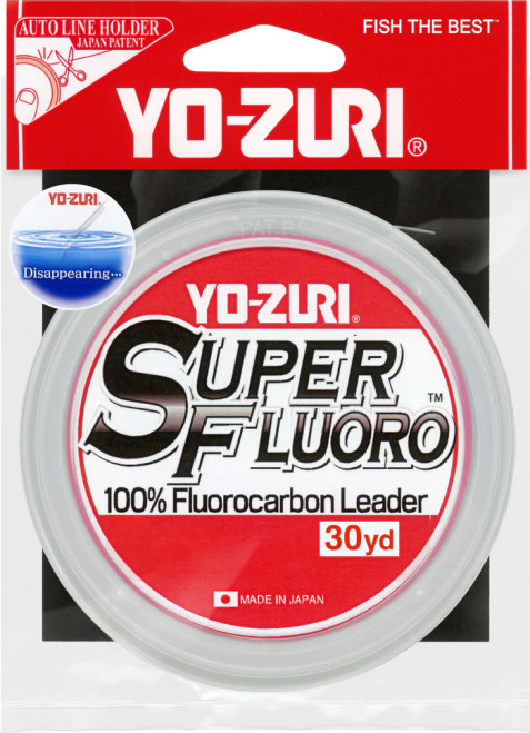 YoZuri Superfluoro Fluorocarbon Leader Material Clear 15 Pound Test