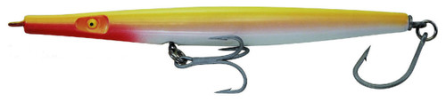 Super Strike Lures Super "N" Fish Needlefish Sink Yellow White 7.25" 3 oz