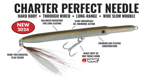 Hogy Charter Grade Perfect Needle Fish 3oz 7 inch Translucent Black