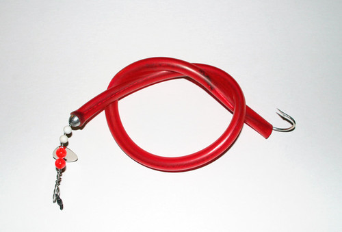 Santini Tube and Worm Lure Trolling 20" 3oz Red