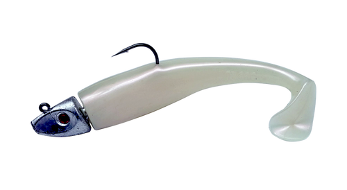 Al Gags Whip It Fish Pearl White 5 1.5oz (1 Head / 2 Tails) - Canal Bait  and Tackle